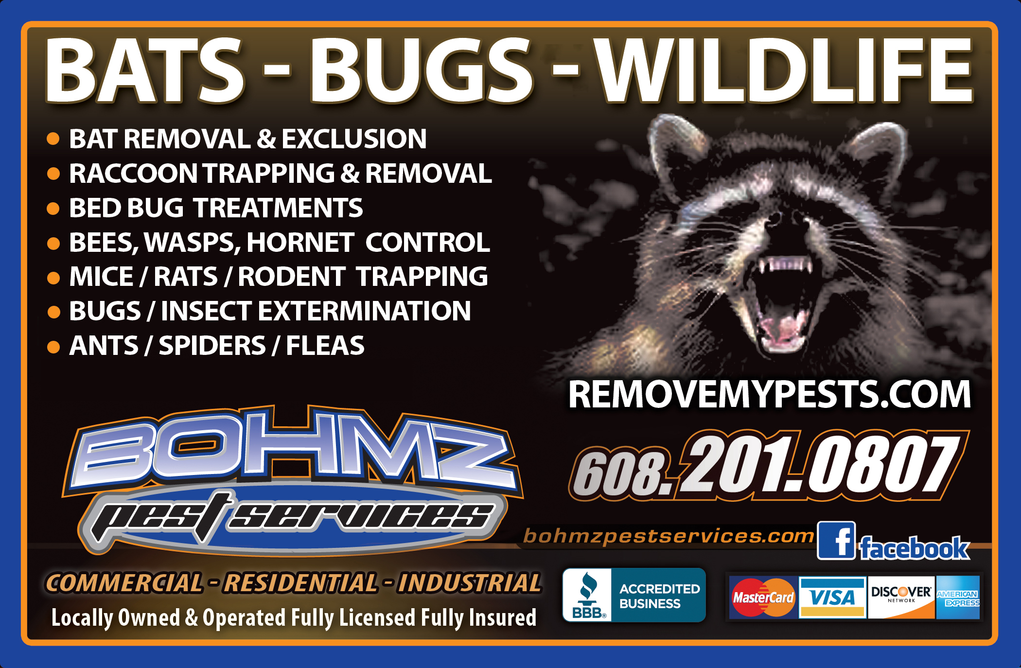 Bohmz Pest Services | Janesville & Madison, WI | Certified Technicians